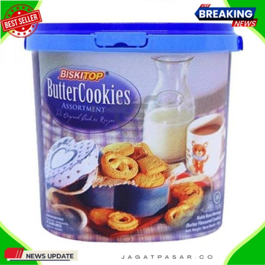 Promo Tbmo Biskitop Butter Cookies Handle 370Gr Biskuit Lebaran