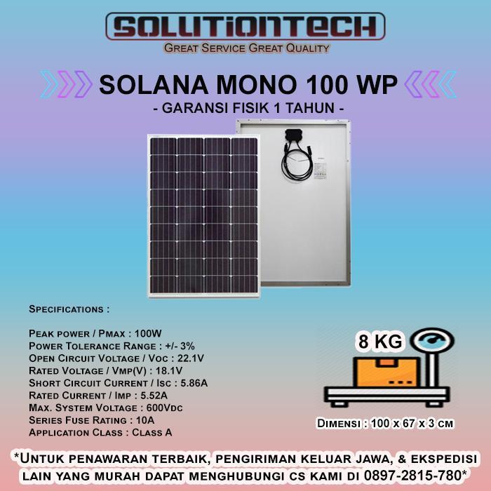Solana Solar Panel Mono 100WP