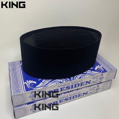 TERMURAH Peci Songkok Ac Hitam Polos Bludru Halus songkok nasional