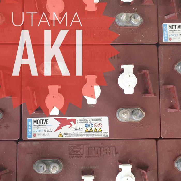 AKI BATTERY TROJAN T-105 T105 PLUS 6V 225AH 185AH UPS FORKLIFT SOLAR