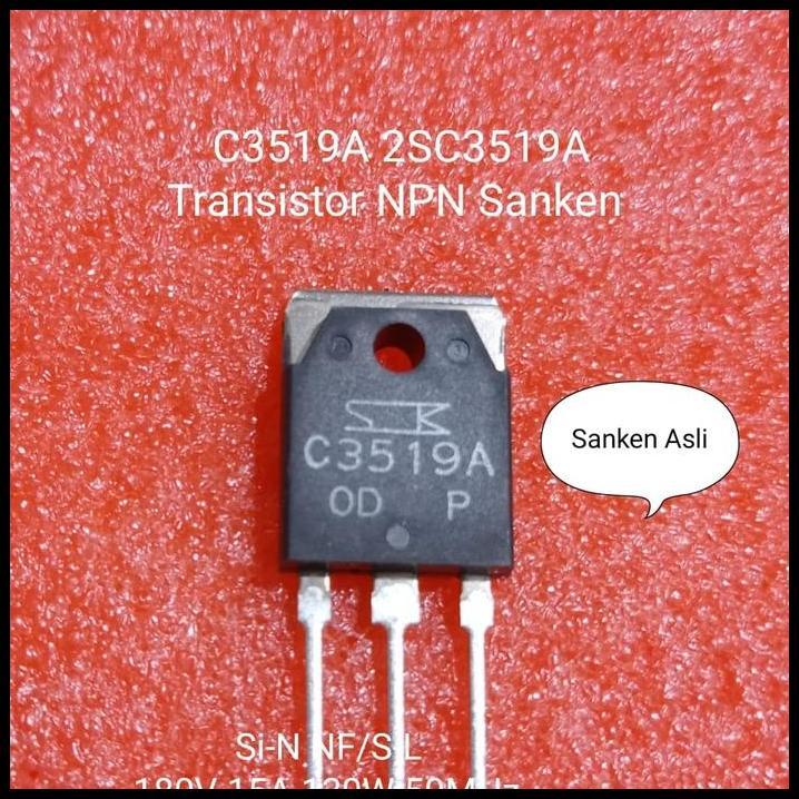 GRATIS ONGKIR C3519A 2SC3519A TRANSISTOR NPN SANKEN ASLI 