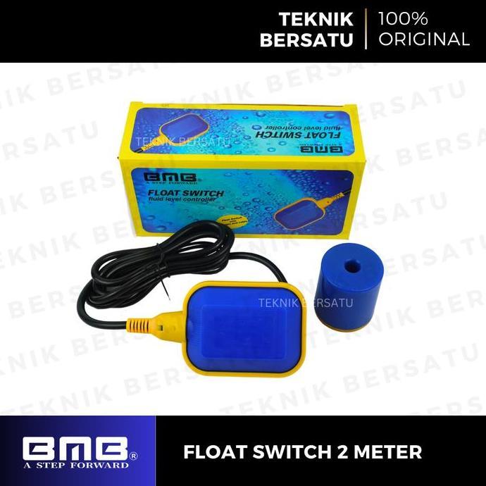 Bmb Otomatis Pompa Air Celup 2 Meter / Float Switch Sensor Apung / Pelampung Air Tandon Otomatis Sia