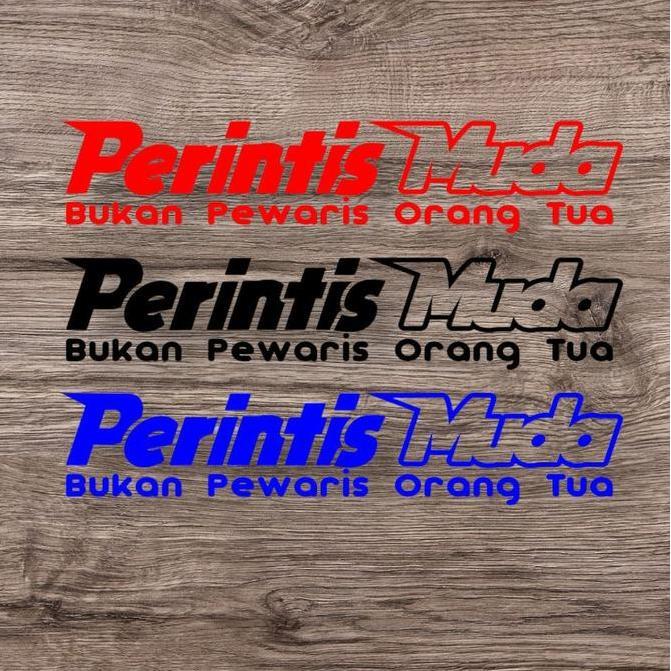Stiker Cutting Logo Ukuran Besar Paper Stationery Timbul Custom Alat