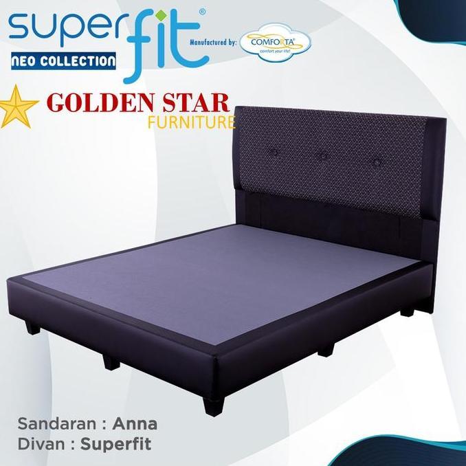 Terlaris Tempat Tidur Divan + Headboard Sandaran Anna Comforta 120/160/180