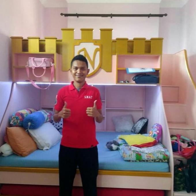 Terlaris Dipan/Tempat Tidur/Ranjang Tingkat Minimalis - Bedroomset Custom - Hpl Khusus Jabodetabek