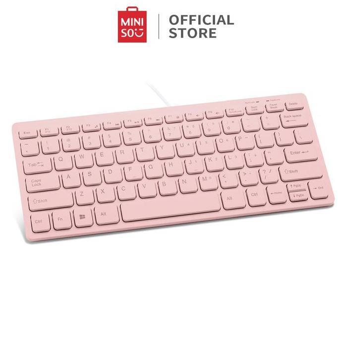 MINISO Keyboard Portabel Ber Mini untuk Laptop dengan Port USB