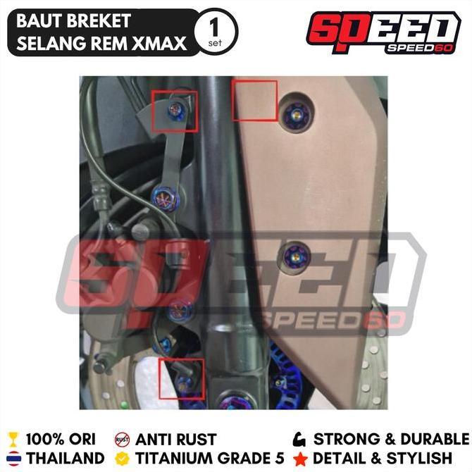Titanium Probolt Baut Titanium Probolt Baut Breket Selang Rem Depan Xmax