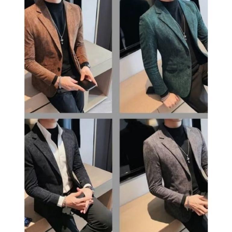 Murah Jas Corduroy Pria Slim Fit Jas Blazer Corduroy Pria  Jas Blazer Pria Casual