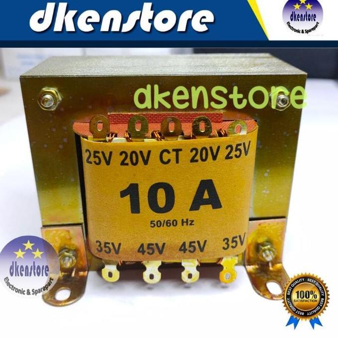 Trafo Realpro 10ACT45 Tembaga murni 10 Ampere CT 45V 10A CT45 volt