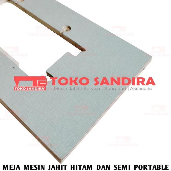 MEJA MESIN JAHIT HITAM/MEJA MESIN JAHIT SEMI PORTABLE
