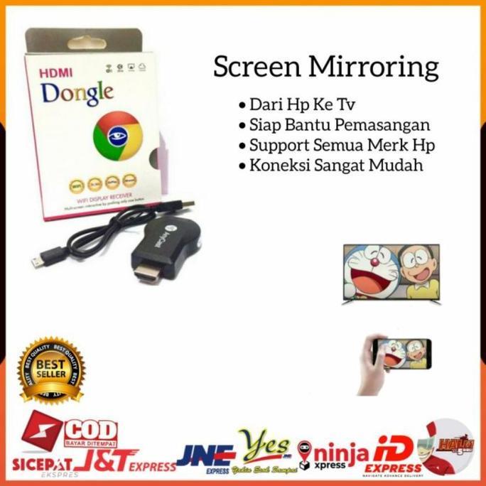 (COD) ANYCAST DONGLE WIFI MIRACAST / ALAT PENYAMBUNG LAYAR HP KE TV / SCREEN MIRRORING ANYCASH DONGE