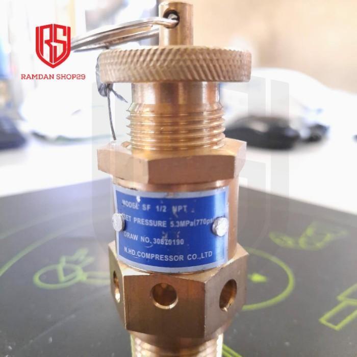Safety Valve Kompresor Angin Screw Compresor 40 Bar