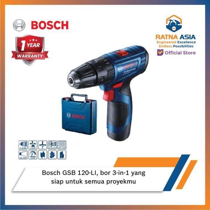 Mesin Bor / Cordless Impact Drill Bosch  GSB 120-LI / GSB 120 LI  Torsi