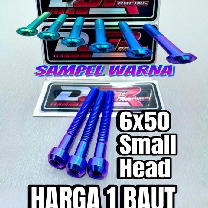 Baut 10 Titanium 6X50 Small Head Original Vietnam Baut 10 Panjang 5Cm Best Seller