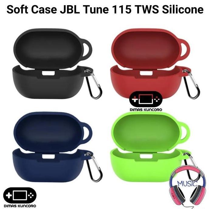 SOFT CASE JBL TUNE 115 TWS SILICONE SILICON 115TWS BUMPER CASING RINGAN & PRAKTIS