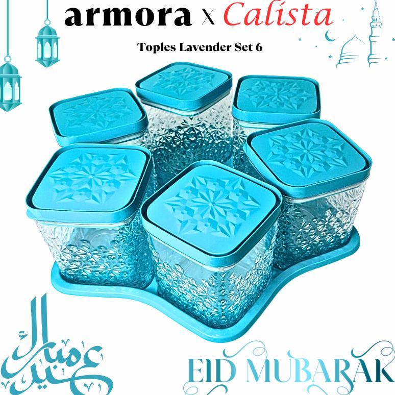 BIMASAKTISUPPLY TOPLES CALISTA LAVENDER 6 DAUN SATU SET TOPLES KUE KERING LEBARAN / TOPLES PLASTIK T