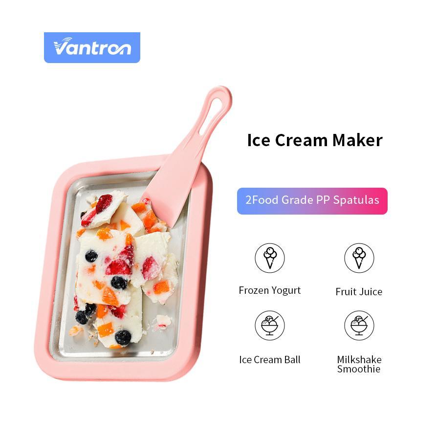 Vantron Ice Cream Roll Maker/Mini Mesin Es Krim Gulung DIY Tanpa Listrik/Alat Pembuat Es Krim Yogurt