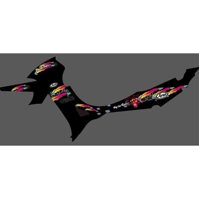 Striping Transparan Jupiter Striping Transparan Jupiter Z Motif Arai Russel