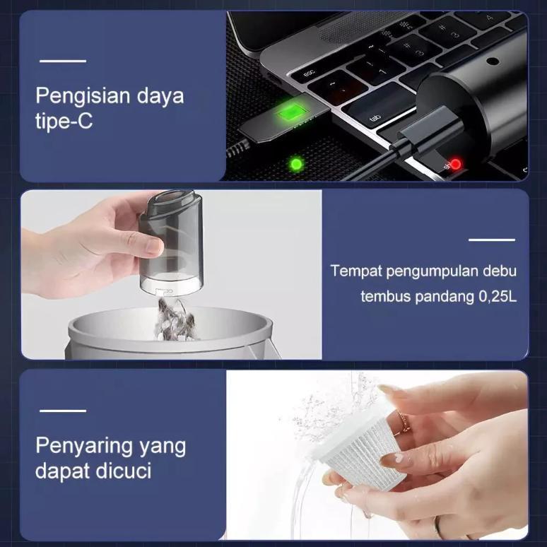 PROMO TERBARU Philips Vacuum Cleaner 5 IN 1 Penyedot Debu Nirkabel Genggam 998000Pa Portabel Daya Ti