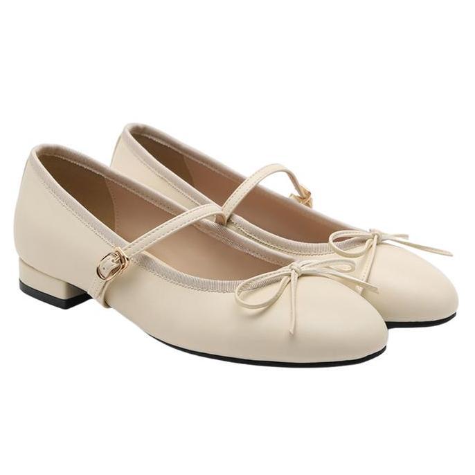 Sepatu Wanita Sappun Reira Maryjane Flats (2cm) Ivory