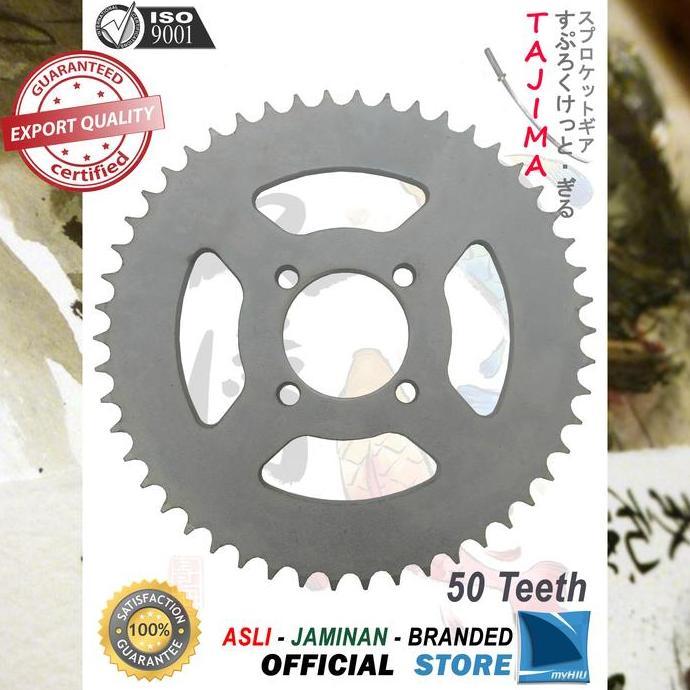Gigi Tarik 428-50T Suzuki Smash New Gir Belakang Sprocket Gear Tajima