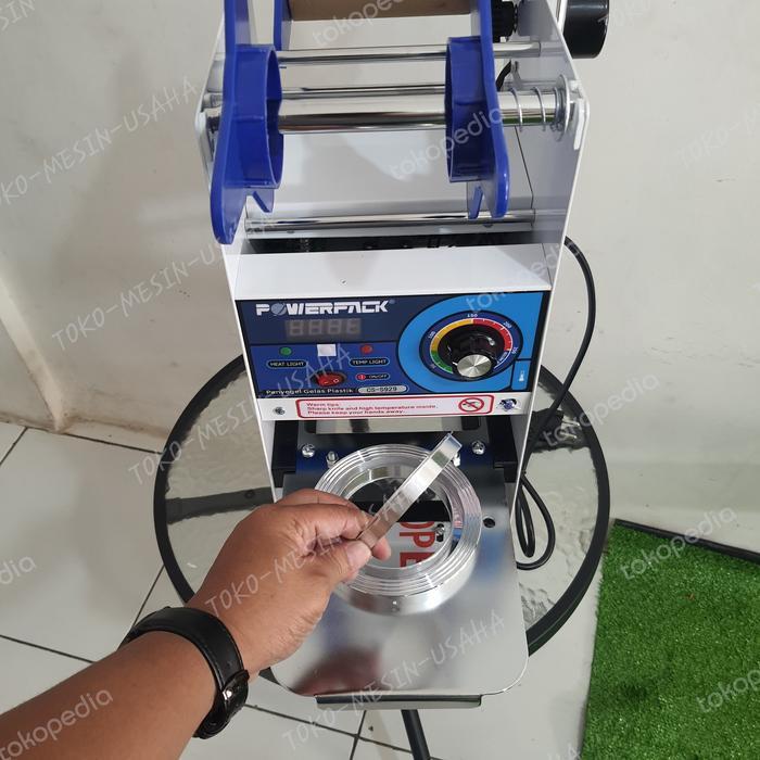 Semi otomatis cup sealer CS-929 powerpack & mesin cup sealer semi auto