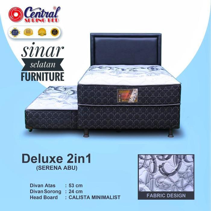 Central Kasur Central 2in1 Duluxe Zest Spring Bed Central Gold Sorong 2 in 1 Big Mama Headboard Bian