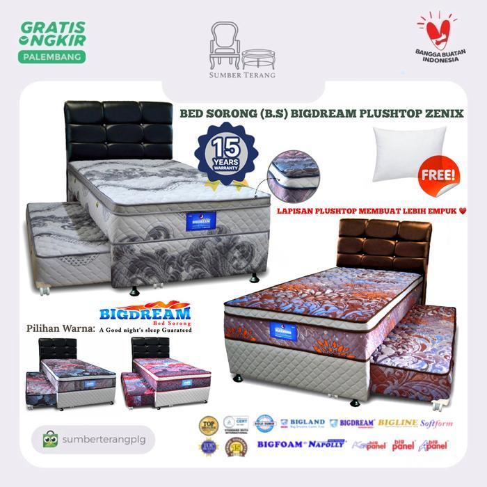 Springbed Sorong 2 in 1 Bed Dorong Bigland Bigdream Plushtop Zenix