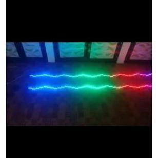 AMDOXTE STROBO BUS 4 BARIS MODE WAVE LED HITAM RAPAT & RENGGANG