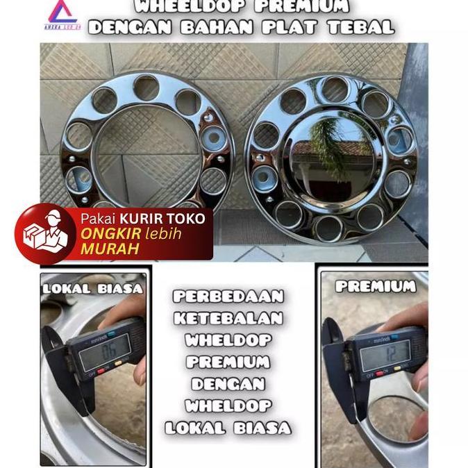 AMDOXTE (2 BIJI) WELDOP RING DEPAN LUBANG 10 RING 20 KENDARAAN TRUK BUS WHEELDOP PREMIUM BAHAN PLAT 