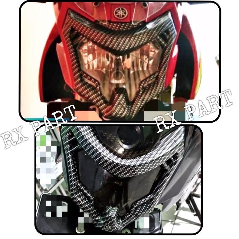 RING LAMPU / LIS LAMPU DEPAN  CARBON VIXION NVA / NEW VIXION ADVANCE 2015 - 2016 - 2017