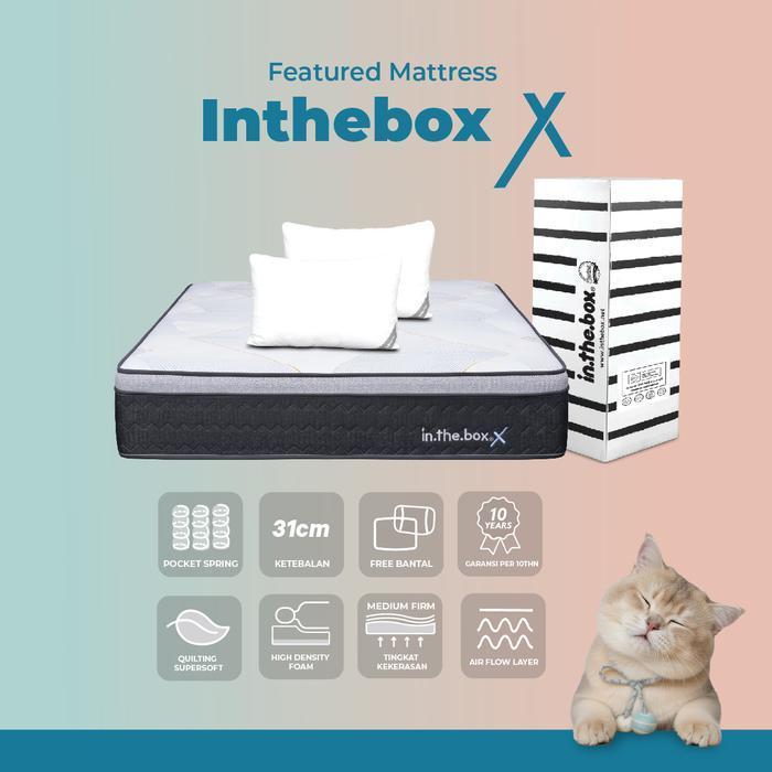 Kasur Springbed INTHEBOX X Ukuran 140x200 - FREE BANTAL