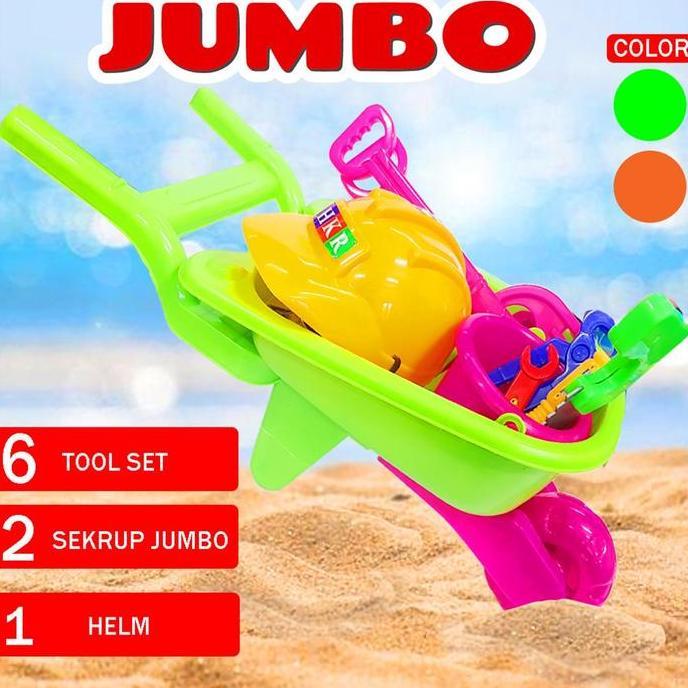 Mainan Troli Peralatan Jumbo/ Trolley Tool Set Jumbo/Gerobak Jumbo
