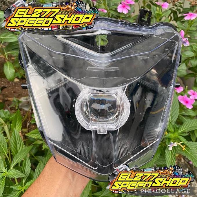 IKFOICI Reflektor lampu depan beat new esp & beat street 2016 - 2019 set billed projie Head lamp bea