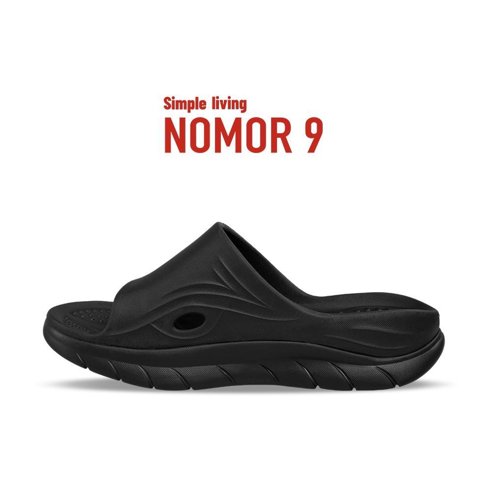 (Terbaru) NOMOR 9 DuoRelief Sandal Anti Lelah untuk Setelah Olahraga Dual Cushion + Pijat Refleksi H