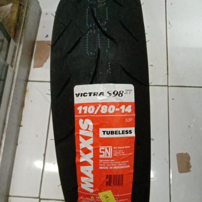 BAN MAXXIS VICTRA S98ST 110/80 -14 TUBELESS - BAN LUAR TUBLES MOTOR MATIC ADV PCX VARIO TUBLES DEPAN