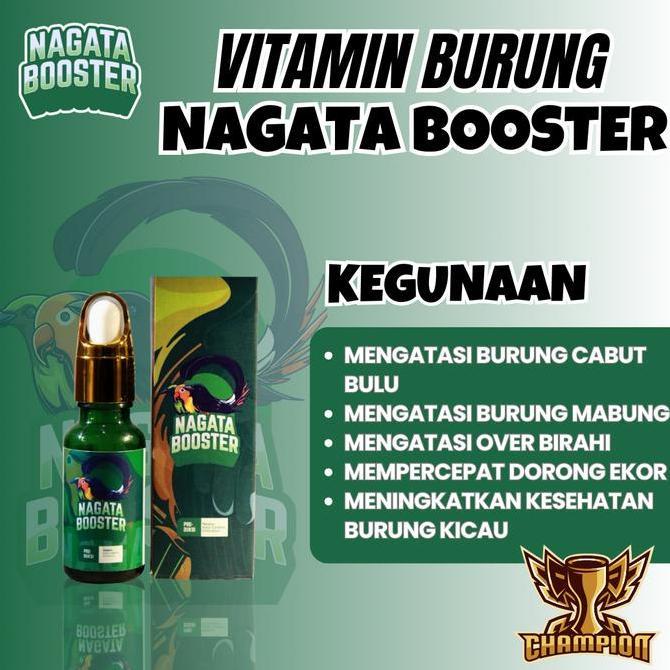 BEBAS ONGKIR - [BUNDLING HEMAT] Nagata Booster Vitamin Burung + Nagata Juara + Nagata Juara Voer 3in