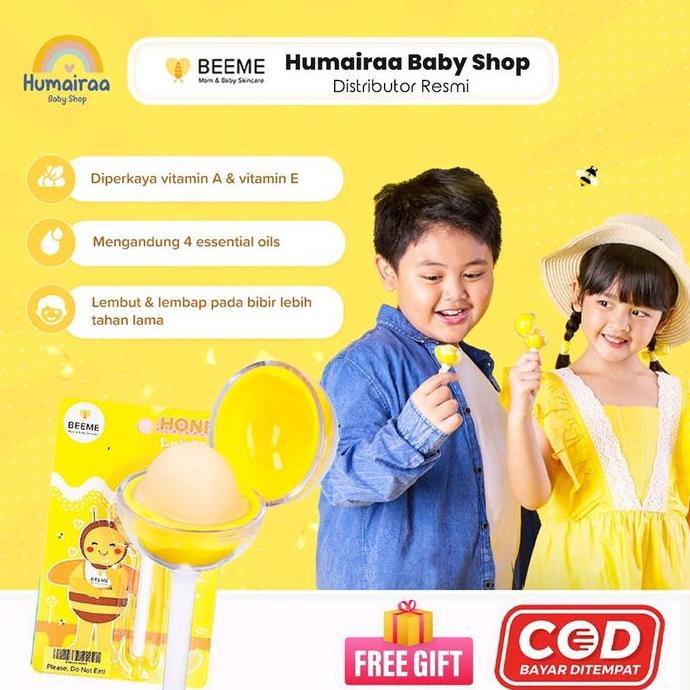 CLEARANCE SALE - [Fuji Approved] Beeme Honey Lolipop Balm || Pelembab Bibir Memberikan Efek Pink Pad