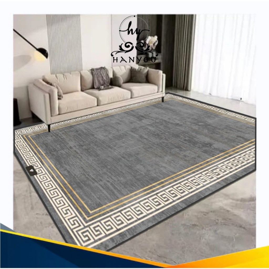 Hanyou - Karpet Eropa Polyester Tebal 5 Mm Aestethic