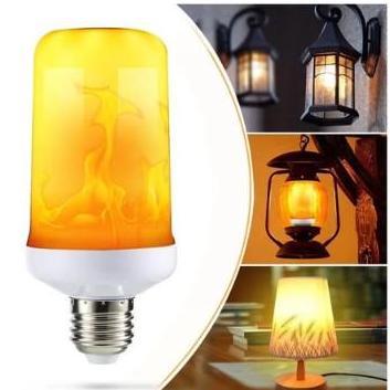 ZCXVC Lampu Api LED E27 - 10W Flame Effect Obor Api LED Bohlam Lampu Hias Led Api Lampu Led Flame La