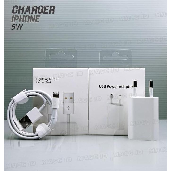 ADAPTOR KEPALA CHARGER IPHONE 5 5S 6 6S 7 7 PLUS SE ORIGINAL