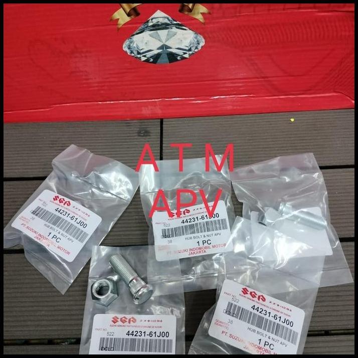 GRATIS ONGKIR BAUT RODA + MUR SUZUKI APV PUTIH ORIGINAL 1SET 