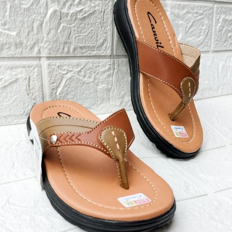 DISKON SANDAL ANAK LAKI LAKI CARVIL / SANDAL JEPIT ANAK LAKI LAKI / SANDAL KULIT ANAK COWOK
