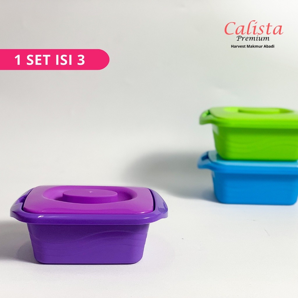 Calista Tempat Saji Makanan Isi 3 - Lotus Square Oentoeng