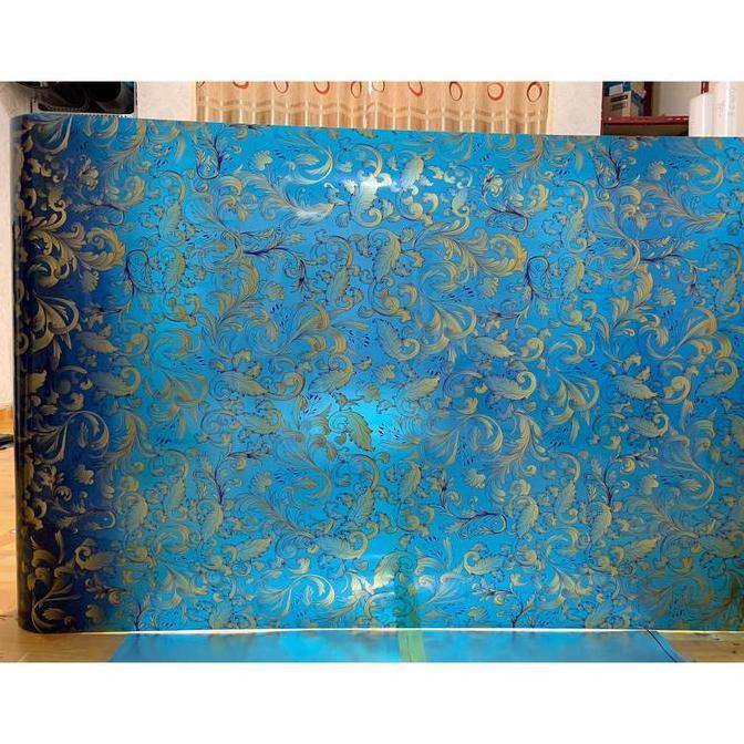 Penutup pagar rumah Fiber Plastik motif batik emas victoria murah