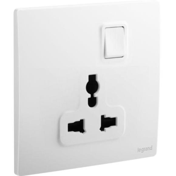 LEGRAND MALLIA SENSES STOP KONTAK UNIVERSAL / STOP KONTAK MULTI STANDARD UNIVERSAL 1 GANG 281120MW M