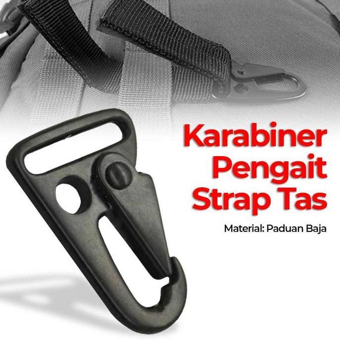 ZHAMBIRE Carabiner Karbiner Kaitan Pengait Tali Strap Tas Ransel