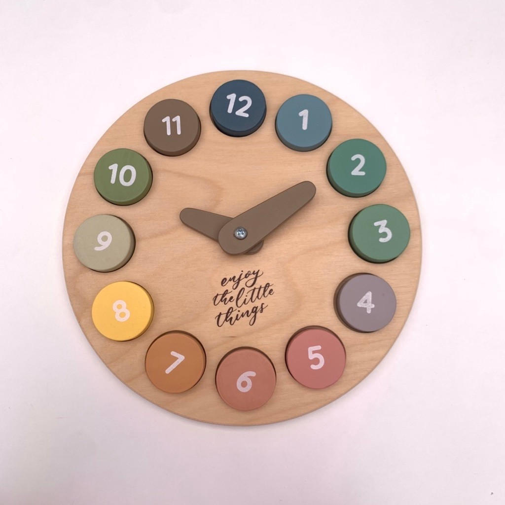 Lettering and Life Puzzle Wooden Clock