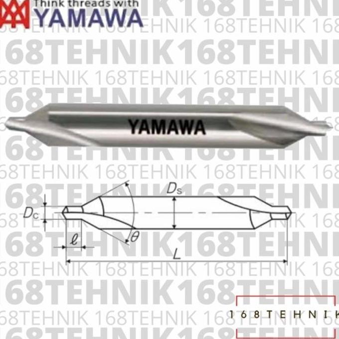YAMAWA CENTER DRILL NO.2 / BOR CENTER / CENTER DRILL / CENTER BOR