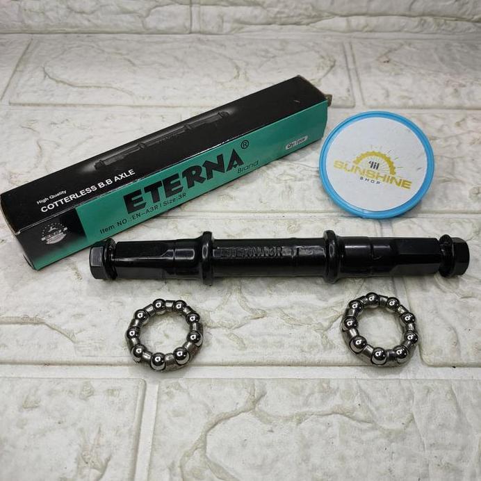 As Tengah BB Kotak Axle Mur Samping ETERNA 3R Crank Gear Piringan Sepeda MTB Federal Lipat Seli CTB